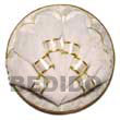 Natural Round Capiz Placemat 12 inches   BFJ044GD Shell Beads Shell Jewelry Capiz Shell Gifts And Decor Set