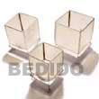 Natural Square Capiz Candle Holder   BFJ045GD Shell Beads Shell Jewelry Capiz Shell Gifts And Decor Set