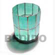 Natural Round Aqua Blue Capiz Candle BFJ050GD Shell Beads Shell Jewelry Capiz Shell Gifts And Decor Set