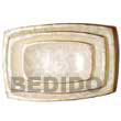 Natural Rectangular Capiz Plate 3 Pc. BFJ054GD Shell Beads Shell Jewelry Capiz Shell Gifts And Decor Set