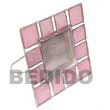 Natural Pastel Pink Picture Frame Capiz