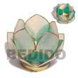 Natural Lotus Candle Holder BFJ062GD Shell Beads Shell Jewelry Capiz Shell Gifts And Decor Set