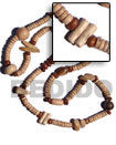 Natural  incheskalandrakas inches- Asstd. Wood BFJ1859NK Shell Beads Shell Jewelry Long Endless Necklace