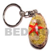 Natural Cowri Shells With Laminated BFJ051KC Shell Beads Shell Jewelry Keychain