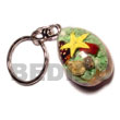 Natural Cowri Shells With Laminated BFJ052KC Shell Beads Shell Jewelry Keychain