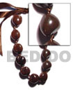 Natural Brown Kukui Nuts ( 16 Pcs. ) BFJ1868NK Shell Beads Shell Jewelry Kukui Nuts