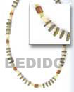 Natural Coco And Woodbeads Necklace