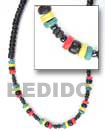 Natural Rasta Coco Necklace