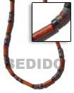 Natural Bamboo Tube Necklace With BFJ109NK Shell Beads Shell Jewelry Natural Color Necklace