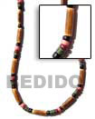 Natural Bamboo Tube Necklace With BFJ112NK Shell Beads Shell Jewelry Natural Color Necklace