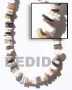 Natural White Rose With Hammer Shell BFJ119NK Shell Beads Shell Jewelry Shell Necklace