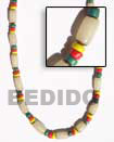 Natural White Buri Tube Necklace With BFJ123NK Shell Beads Shell Jewelry Seeds Beads Necklace
