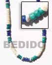 Natural 4-5 Heishe White Shell With BFJ139NK Shell Beads Shell Jewelry Natural Color Necklace