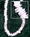 Natural Square Cut White   Pink With BFJ148NK Shell Beads Shell Jewelry Shell Necklace