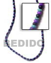 Natural 2-3 Coco Pukalet In Blue BFJ156NK Shell Beads Shell Jewelry Natural Color Necklace