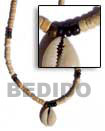 Natural 4-5 Coco Pukalet Bleach With BFJ159NK Shell Beads Shell Jewelry Natural Color Necklace