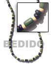 Natural Rice Beads Green   4-5 Black BFJ169NK Shell Beads Shell Jewelry Natural Color Necklace