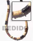 4-5 Mm Coco Heishe W/ Metal Necklace
