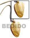 Natural Leather Thong W/ MOP Shell Pendant Necklace