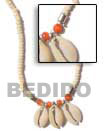 Natural 4-5 Coco Bleach   Synthetic BFJ255NK Shell Beads Shell Jewelry Natural Color Necklace