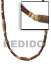 Natural Wood Tube   2-3 Coco Pokalet BFJ259NK Shell Beads Shell Jewelry Natural Color Necklace