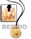 Leather Thong W/ Cone Melo Shell Pendant