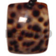 Natural Rectangular Cowrie Shell Pendants