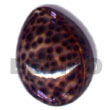 Natural Tiger Cowrie Oval Hunchback Pendants