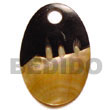 Natural MOP Oval W/ Skin 40mm Pendants