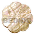 Natural mother of pearl Gumamela Scallop   BFJ5094P Shell Beads Shell Jewelry Shell Pendant