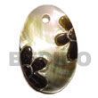 Natural Oval Blacklip   Natural Skin BFJ5127P Shell Beads Shell Jewelry Shell Pendant