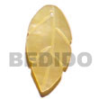 Natural MOP Leaf 15mm Pendants