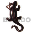 Natural Black Tab Lizard Carving 50mm BFJ5169P Shell Beads Shell Jewelry Shell Pendant