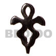 Natural Celtic Horn Cross 40mm Pendants
