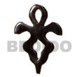 Natural Celtic Horn Cross 40mm BFJ5178P Shell Beads Shell Jewelry Horn Pendants