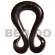 Natural Horn Double Hook 40mm Pendants