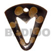Natural Horn W/ Design 40mm Pendants