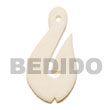 Natural Bone Hook 40mm Pendants BFJ5194P Shell Beads Shell Jewelry Bone Pendants