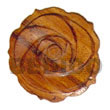 Natural Wood Rose 35mm Pendants BFJ5209P Shell Beads Shell Jewelry Wooden Pendant