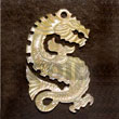 Natural Dragon MOP Carving 40mm Pendants
