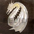 Natural Flying Dragon mother of pearl Carving BFJ5215P Shell Beads Shell Jewelry Shell Pendant