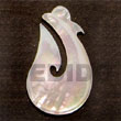 Natural Hook mother of pearl 40mm Pendants BFJ5225P Shell Beads Shell Jewelry Shell Pendant