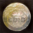 Natural Round mother of pearl   Rose Carving BFJ5239P Shell Beads Shell Jewelry Shell Pendant