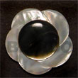 Natural Scallop Flower hammer shell   BFJ5240P Shell Beads Shell Jewelry Shell Pendant
