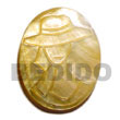 Natural Oval mother of pearl   Hat Lady Carving BFJ5252P Shell Beads Shell Jewelry Shell Pendant