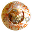 Natural Round 40mm mother of pearl   Skin BFJ5275P Shell Beads Shell Jewelry Hand Painted Pendant