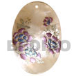 Natural Oval 50mm hammer shell   BFJ5330P Shell Beads Shell Jewelry Hand Painted Pendant