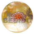Natural Round 40mm mother of pearl   Handpainted BFJ5331P Shell Beads Shell Jewelry Hand Painted Pendant