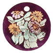 Natural Round 40mm hammer shell Velvet BFJ5334P Shell Beads Shell Jewelry Hand Painted Pendant