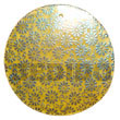 Natural Round 40mm Yellow hammer shell BFJ5343P Shell Beads Shell Jewelry Hand Painted Pendant